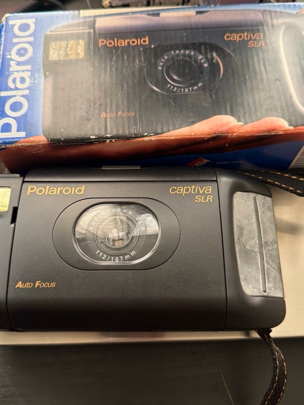Polaroid Captiva SLR Camera - Black with Gold Logos